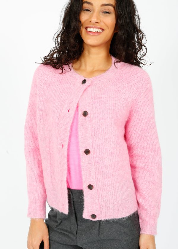 SLF Lulu Knit Short Cardi in Moonlite Mauve For Cheap