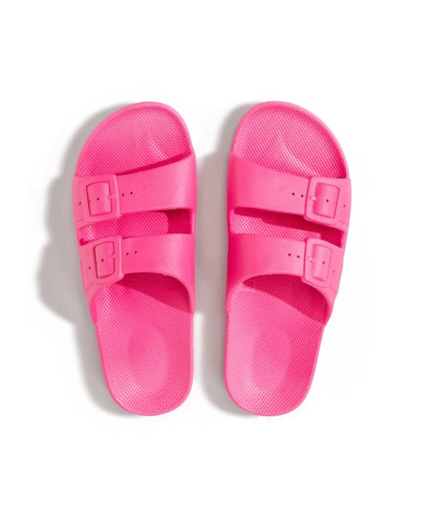 MOSES Sandals in Neon Pink Online Sale