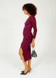 DVF Dorinda Dress in Velvet Plum For Sale