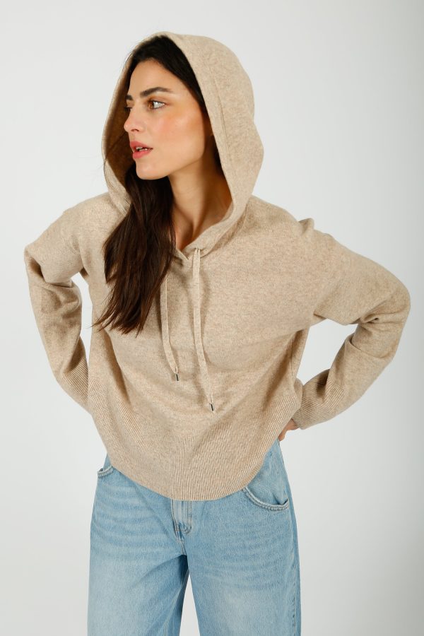 VB Billy Hoodie in Oatmeal Online Sale