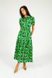 DVF Jonah Dress in Iris Green For Sale