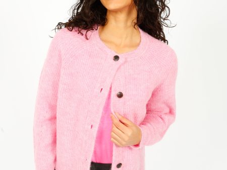 SLF Lulu Knit Short Cardi in Moonlite Mauve For Cheap