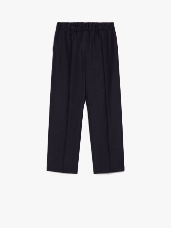 MM Hateley Flannel Trousers in Navy Cheap