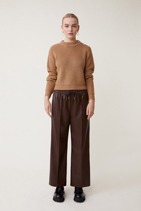 SUNCOO Johan Wide Leg in Choco Sale