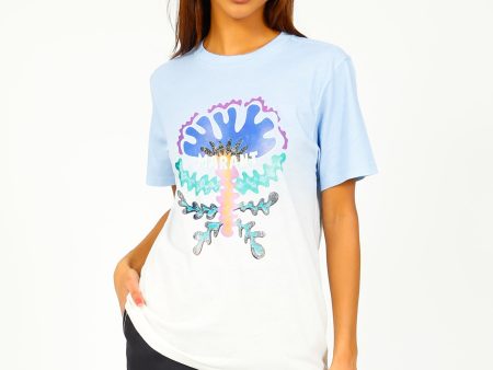 IM Zewel Tee in Light Blue Cheap