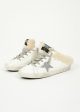 GG Super Star Sabot Shearling in White, Silver, Beige Cheap