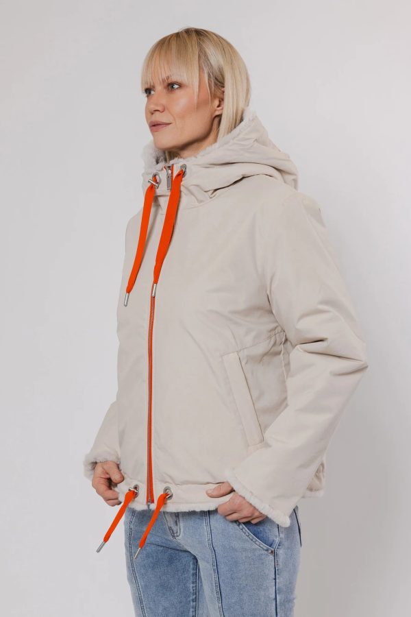 R&P Aviva Reversible Jacket in Birch, Birch Cheap