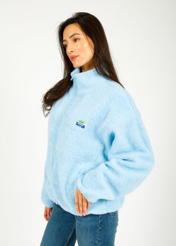 AV Hoki Fleece Jacket in Polar Blue Sale