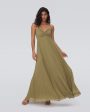 DVF Ima Dress in Olive Green Sale