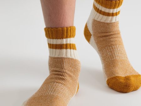 TL Tennis Socks in Mustard on Sale