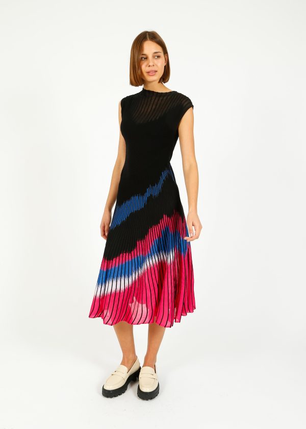 DVF Rick Dress in Floating Block Hot on Sale