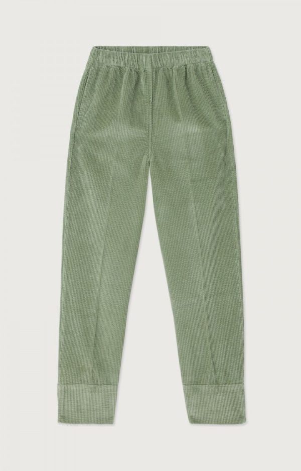 AV Padow Trousers in Sage Vintage Online Sale