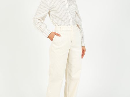 PAIGE Danielle Trouser in Ivory Online Hot Sale