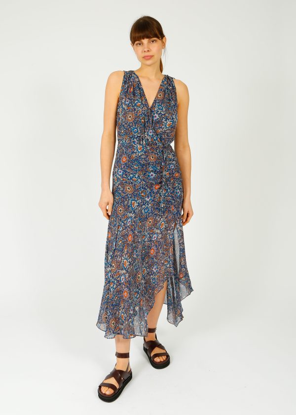 VB Dovima Dress in Etch Floral Cerul Online Sale