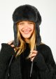 R&P Adele Faux Fur Hat in Night For Cheap