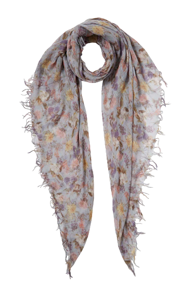 Plein Air Floral  - Cashmere and Silk Scarf on Sale