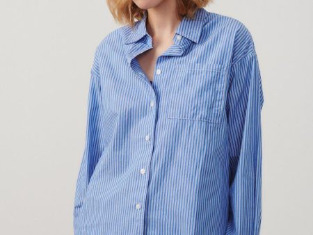 AV Zatybay Striped Shirt in Aqua Sale