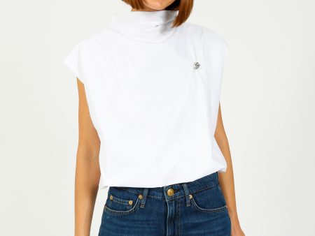 SLF Delia SL Top in White For Discount