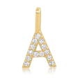 14k Diamond Pavé Monogram Pendant Supply