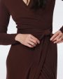 DVF Astrid Dress in Chestnut Brown Online Hot Sale