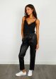 OW Gift Leather Trousers in Black Discount