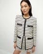 VB Foster Dickey Jacket in Ivory, Black For Sale