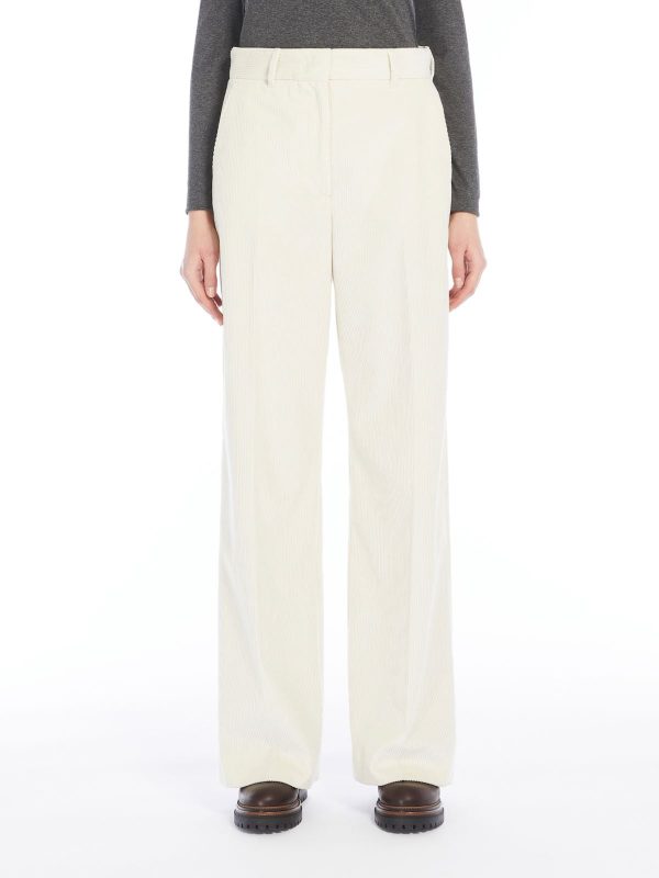 MM Tania Cord Trousers in Milk For Sale