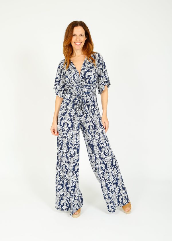 Onjenu Dakota Jumpsuit in Pina Navy Discount