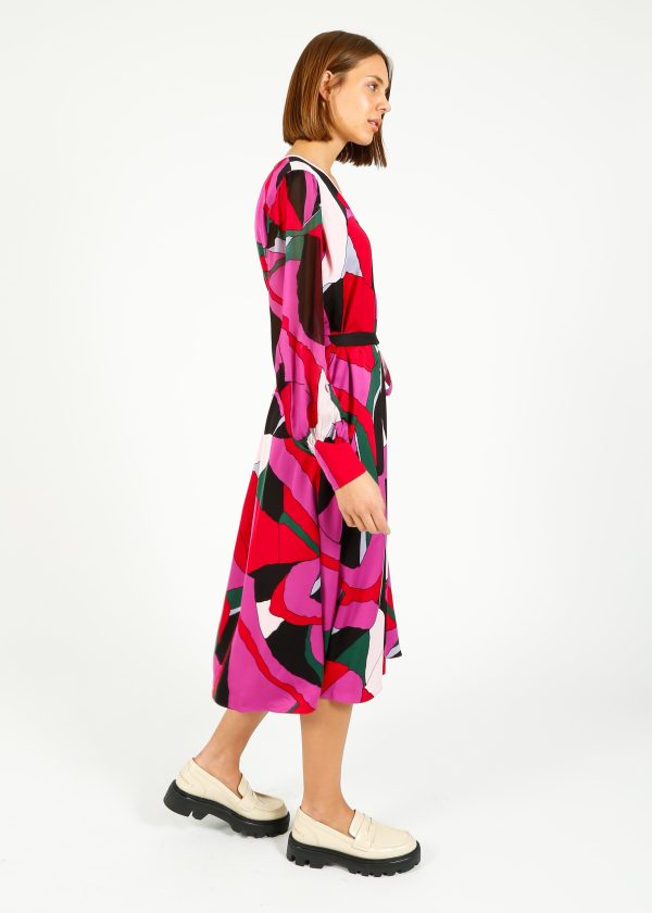 DVF Abel Dress in Tendu Huge Supply