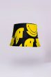 RK All Smiles Bucket Hat in Black, Yellow Sale