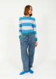 R&B Miramar Fleece Terry Jordan Pant in Topaz Discount