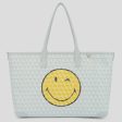 AH I am a Plastic Bag Zipped Tote Wink in Frost Cheap