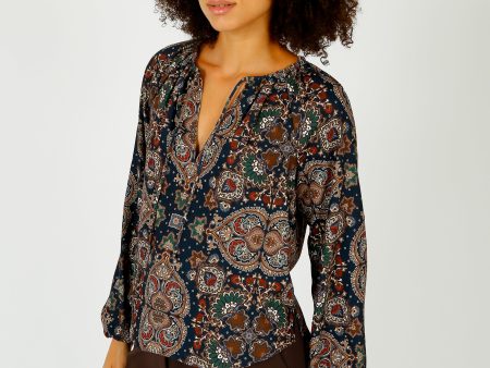 VB Solay Top in Navy Multi Fashion