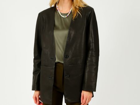 SLF Amalia Leather Blazer on Sale