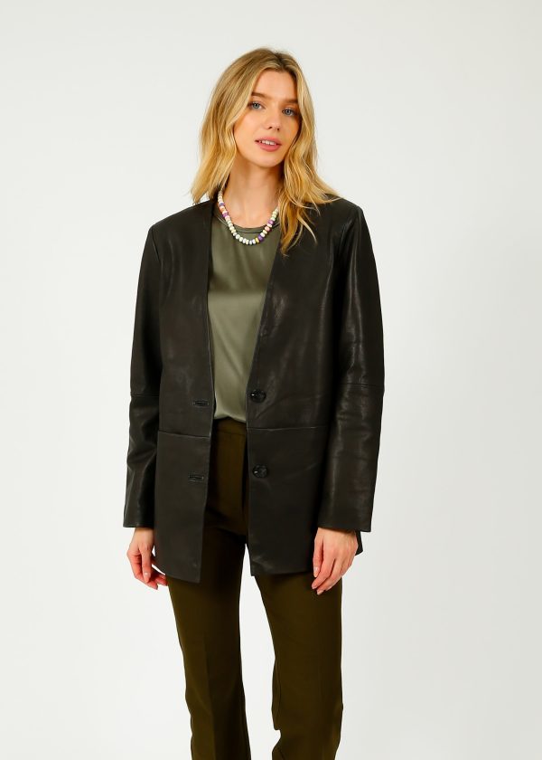 SLF Amalia Leather Blazer on Sale