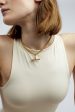 TS Gold T-Bar Curb Link Necklace 40cm Online Hot Sale