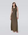 DVF Tomas Dress in Golden Brown For Cheap