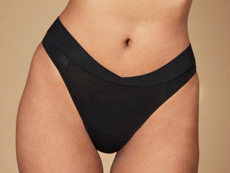 UNDERDAYS Everyday Thong in Black Cheap