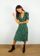 DVF Koren Reversible Dress in Dots Blossom, Venice Geo Online now