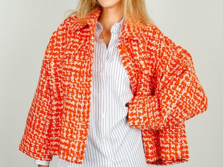 EA Energised Oversized Jacket in Tiger Blossom Fashion