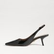 SE Bianka Sling in Patent Black Hot on Sale