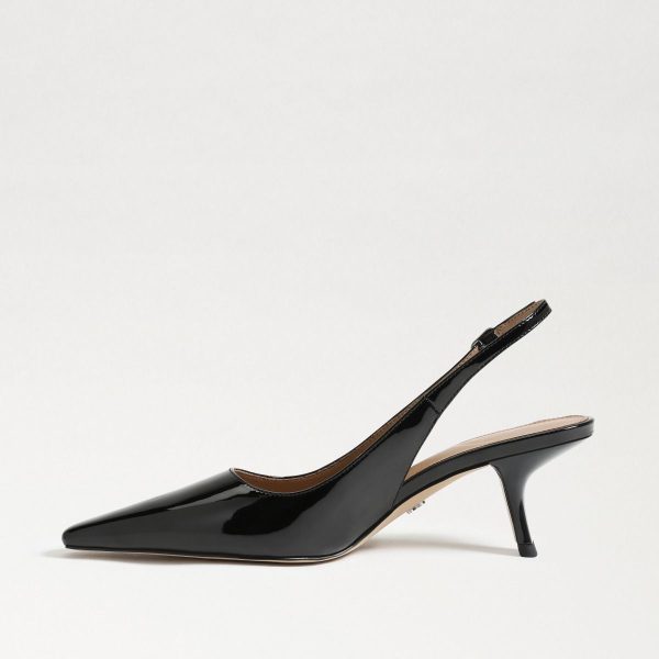 SE Bianka Sling in Patent Black Hot on Sale