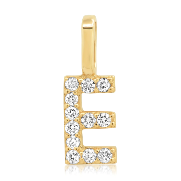 14k Diamond Pavé Monogram Pendant Supply