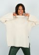 SLF Mary Long Roll Knit in Birch Online Sale