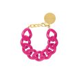 VBARONI Flat Chain Bracelet in Pink Hot on Sale