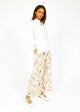 MM Gradara Printed Trousers in Ivory on Sale