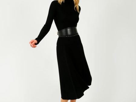 JOSEPH  Silk Blend Skirt in Black Supply