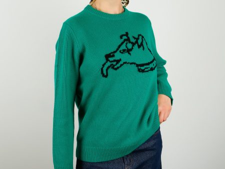 BF Dog Oversized Jumper in Green Discount