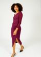 DVF Dorinda Dress in Velvet Plum For Sale