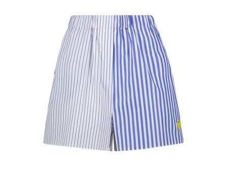 JS Sea Pixel Shorts in Blue For Cheap